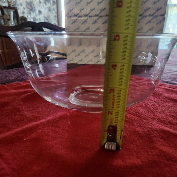 PRINCESS HOUSE HERITAGE REVERE BOWL 10" 441 Centerpiece Salad Serving Bowl Glass - Picture 8 of 8